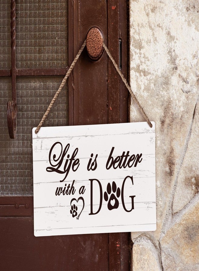 Huester Dog Plaque Sign - Dog Decor for Home, Wall Hanging, 12x6 inches - Image 2
